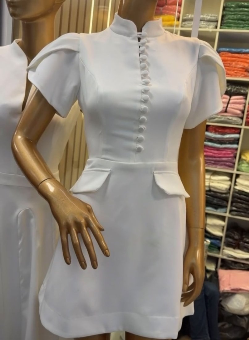 Vestido Curto Lya Off White - Imagem 2