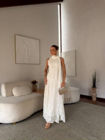 Vestido Cordonê Jandira Off White